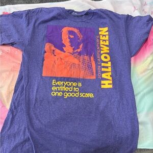John Carpenter's Halloween Graphic T-Shirt - Purple